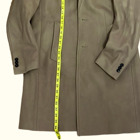NWOT - ZARA 78% Wool blend men’s coat camel size L jacket fall winter - Picture 14 of 15